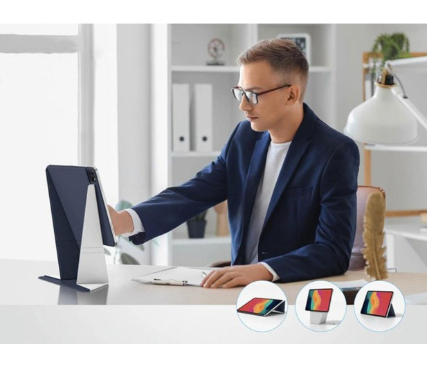 AmazingThing Matte Pro Mag Folio z podstawką na iPad Air M3 13" - niebies - 1526930 - zdjęcie 4